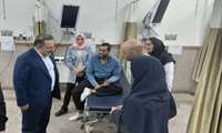 بازدید رئیس دانشگاه جناب آقای دکتر صیادی  از مرکز آموزشی و درمانی شهید مدنی کرج
